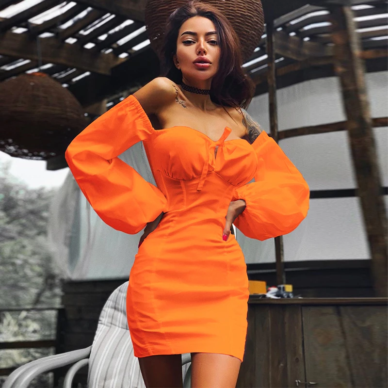 long lantern sleeve slash neck off-shoulder sexy mini dress autumn winter women party bandage elegant streetwear
long lantern sleeve slash neck off-shoulder sexy mini dress autumn winter women party bandage elegant streetwear