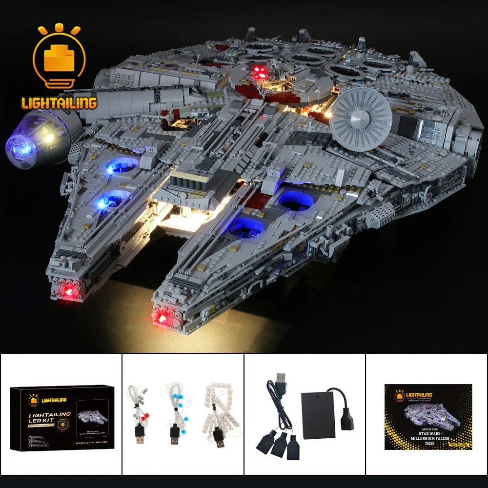 LIGHTAILING LED Light Kit For 75192 Star War Series Ultimate Millennium Blocks Falcon Lighting Set (NOT Include The Model)
LIGHTAILING LED Light Kit For 75192 Star War Series Ultimate Millennium Blocks Falcon Lighting Set (NOT Include The Model)