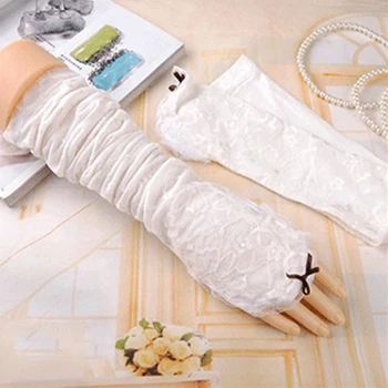 Women's Long Suncreen Gloves Lady's Summer Long Driving Gloves Fingerless Lace Gloves Spring and Summer
Women's Long Suncreen Gloves Lady's Summer Long Driving Gloves Fingerless Lace Gloves Spring and Summer