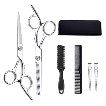 7Pcs/Set Hair Cutting Scissors Kit with Hair Cutting Scissors Comb Clip with Storage Bag for Hair Trimming Styling Daily Care
7Pcs/Set Hair Cutting Scissors Kit with Hair Cutting Scissors Comb Clip with Storage Bag for Hair Trimming Styling Daily Care