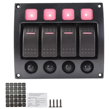 1Pcs 4 Gang On-off LED 12V/24V Rocker Switch Panel for Recreational Vehicle Bus Car A30
1Pcs 4 Gang On-off LED 12V/24V Rocker Switch Panel for Recreational Vehicle Bus Car A30
