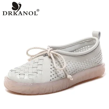 DRKANOL New Genuine Leather Women Flat Shoes Round Toe Hollow Soft Oxford Shoes For Women Loafers Flats Summer Casual Shoes
DRKANOL New Genuine Leather Women Flat Shoes Round Toe Hollow Soft Oxford Shoes For Women Loafers Flats Summer Casual Shoes