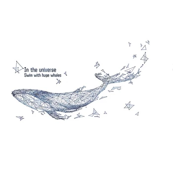 Abstract Geometric Whale 3D Starry Sky Big Fish Wall Stickers Furnishings Living Room Decoration Wall Sticker Home Decor Art
Abstract Geometric Whale 3D Starry Sky Big Fish Wall Stickers Furnishings Living Room Decoration Wall Sticker Home Decor Art