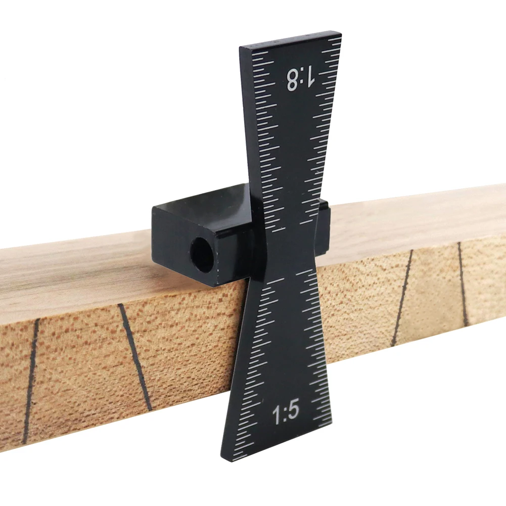 Woodworking Hardwood Gauge Measuring Tool Dovetail Scribing Gauge Marker Soft Wood Aluminium Alloy Graduated Scales
Woodworking Hardwood Gauge Measuring Tool Dovetail Scribing Gauge Marker Soft Wood Aluminium Alloy Graduated Scales