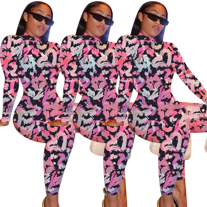 New Arrival Autumn Women Jumpsuit Hot Selling Graffiti Heart Print O-neck Long-sleeves Zipper Streetwear Sexy Skinny Rompers
New Arrival Autumn Women Jumpsuit Hot Selling Graffiti Heart Print O-neck Long-sleeves Zipper Streetwear Sexy Skinny Rompers