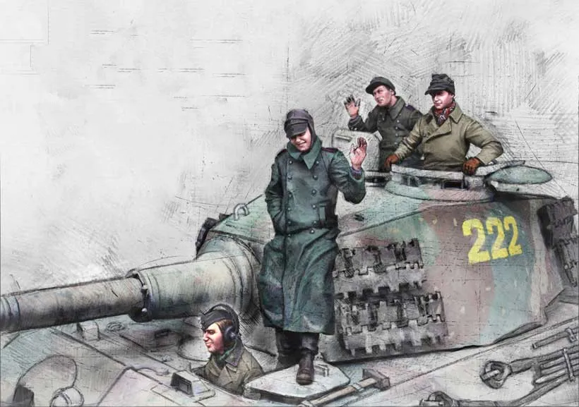 1/35 модельная фигурка из смолы разобранный Неокрашенный комплект S063 (без