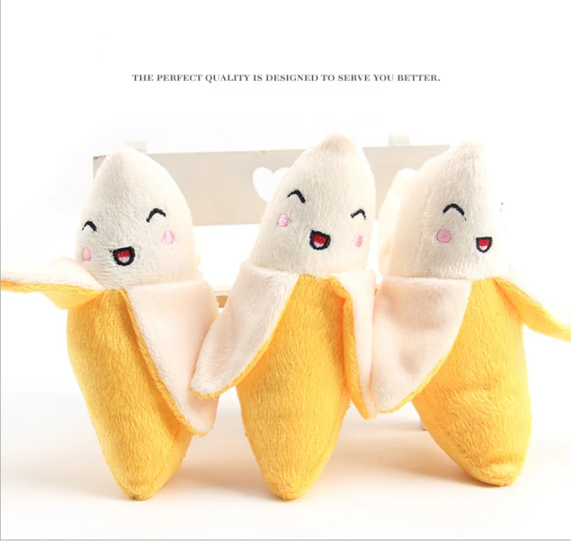 Transer Pet Supply 1pc Plush Banana Shape Dog Squeak Sound Toys Fruit Interactive Cat Dog Toy
Transer Pet Supply 1pc Plush Banana Shape Dog Squeak Sound Toys Fruit Interactive Cat Dog Toy