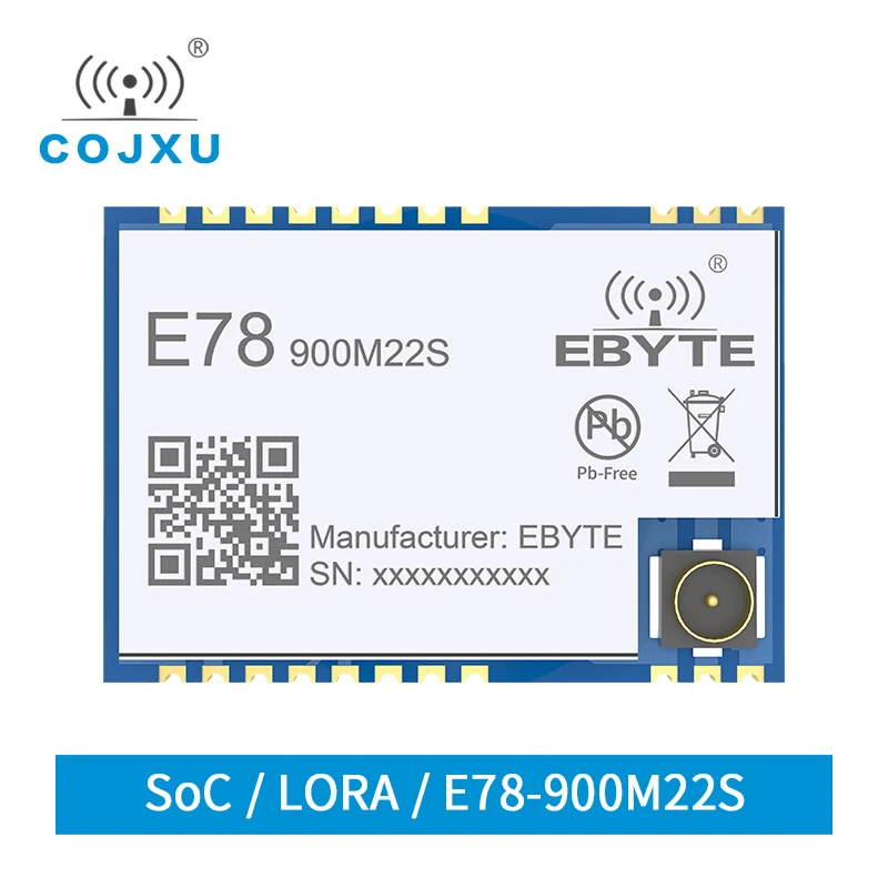 LoRaWAN 868MHz 915MHz SX1262 ASR6501 LoRa TCXO Spread Spectrum Module E78-900M22S Llong Distance Communication Low Power Module
LoRaWAN 868MHz 915MHz SX1262 ASR6501 LoRa TCXO Spread Spectrum Module E78-900M22S Llong Distance Communication Low Power Module