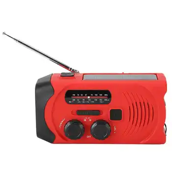 Emergency Solar Hand Crank Radio Portable Self Powered Weather AM/FM/WB Radio with LED Flashlight and Reading for Cell Phone
Emergency Solar Hand Crank Radio Portable Self Powered Weather AM/FM/WB Radio with LED Flashlight and Reading for Cell Phone