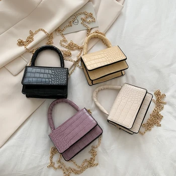 Chain Shoulder Messenger Bags Solid Color Women Mini Ladies Chain Shoulder Bag Handbags Retro Fashionable PU Totes
Chain Shoulder Messenger Bags Solid Color Women Mini Ladies Chain Shoulder Bag Handbags Retro Fashionable PU Totes