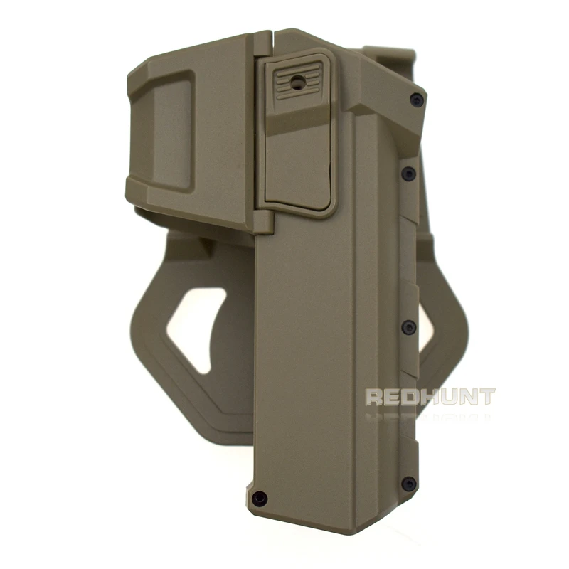 

Tactical Movable Pistol Holsters for G17 G18 G34 with Flashlight or Laser Mounted Glock Series Right Hand Waist Belt Gun Holster