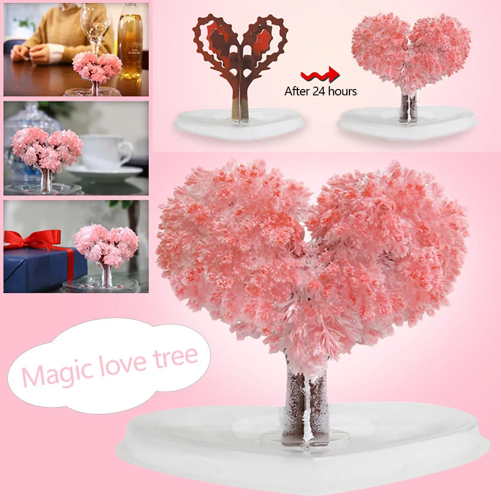 Heart-shaped Paper Tree Flowering Creative Colorful Magic Growing Tree Toy 5ml Magic Artificial Sakura Tree Baby Toy Flower Gift
Heart-shaped Paper Tree Flowering Creative Colorful Magic Growing Tree Toy 5ml Magic Artificial Sakura Tree Baby Toy Flower Gift