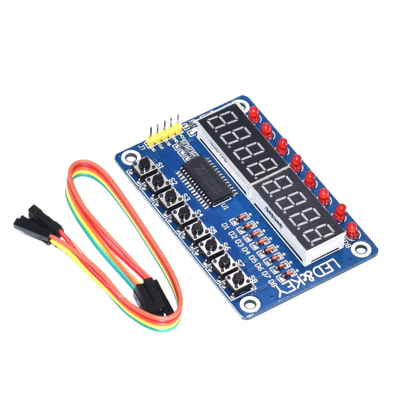 1 шт. дисплей ключа для AVR Arduino Новый 8-битный цифровой светодиодный модуль трубки