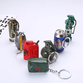 2019 Game PUBG Keychain Cosplay Props Stun grenade smoke grenade shard grenade gun weapon toy key chain Christmas
2019 Game PUBG Keychain Cosplay Props Stun grenade smoke grenade shard grenade gun weapon toy key chain Christmas