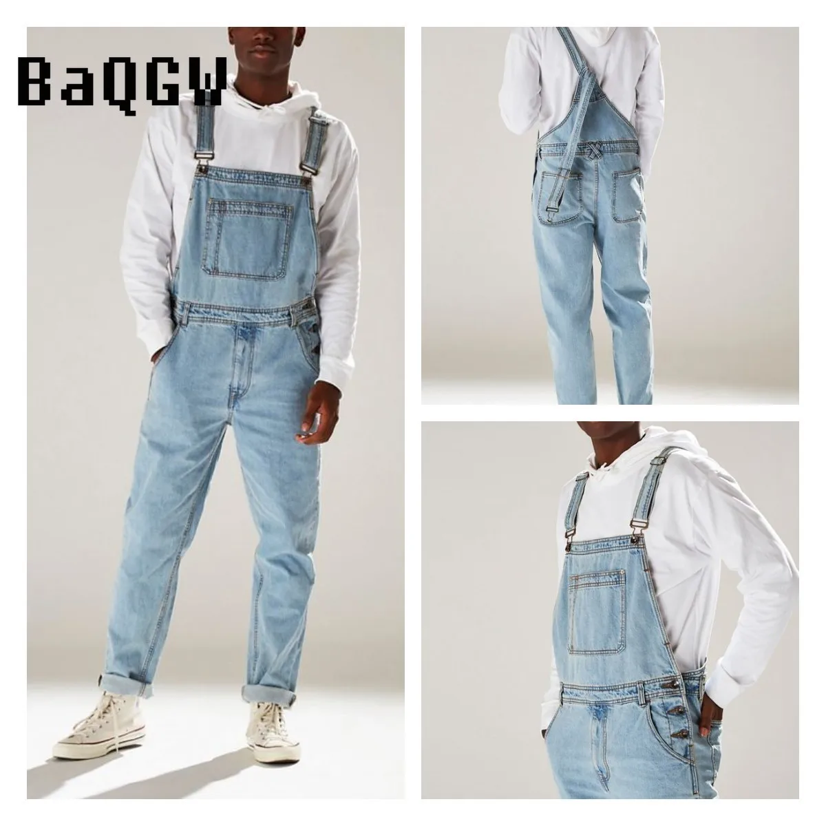 Summer New Denim Overall for Men Pocket High Street Hip Hop Overalls High Waist Full Length Trousers Jeans Jumpsuit Plus Size
Summer New Denim Overall for Men Pocket High Street Hip Hop Overalls High Waist Full Length Trousers Jeans Jumpsuit Plus Size