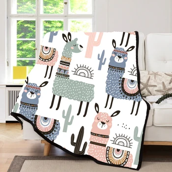 Soft Flannel blankets Cute Alpaca For Kid Cartoon Blanket Throw Blanket Bedding Thick Warm On The Bed Sofa For Present B220-4 
Soft Flannel blankets Cute Alpaca For Kid Cartoon Blanket Throw Blanket Bedding Thick Warm On The Bed Sofa For Present B220-4