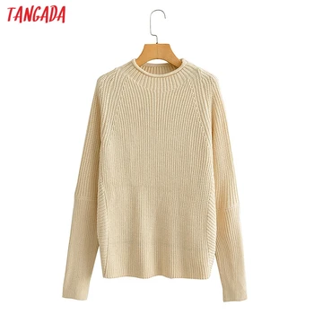 Tangada Women 2020 Fashion Elegant Oversize Knitted Sweater jumper O Neck Female Pullovers Chic Tops AI52
Tangada Women 2020 Fashion Elegant Oversize Knitted Sweater jumper O Neck Female Pullovers Chic Tops AI52