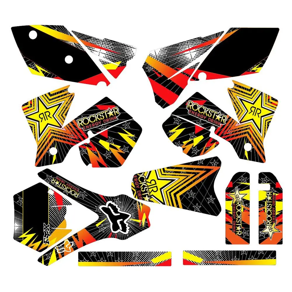 New Star Full Graphics Decals Stickers Custom Number Name 3M Bright Matte Waterproof For KTM SX 125 250 450 525 2003-2004
New Star Full Graphics Decals Stickers Custom Number Name 3M Bright Matte Waterproof For KTM SX 125 250 450 525 2003-2004