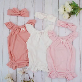 Baby Girl Clothes Summer New Kids Ruffle Romper Jumpsuit Headband Dusty Pink Playsuit for Newborn 3M
Baby Girl Clothes Summer New Kids Ruffle Romper Jumpsuit Headband Dusty Pink Playsuit for Newborn 3M