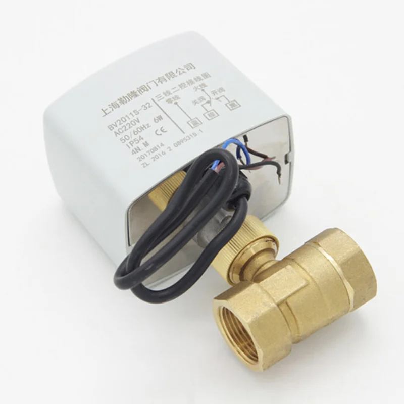 

Brass Motorized Ball Valve 3-Wire Two Control Electric Actuator AC220V 3 Ways /2 Way DN15 DN20 DN25 DN32 DN40 with Manual Switch