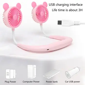 Portable USB Rechargeable Dual Head Neck Hanging Fan Mini Air Cooler 3 Speed Adjustable for Traveling Outdoor
Portable USB Rechargeable Dual Head Neck Hanging Fan Mini Air Cooler 3 Speed Adjustable for Traveling Outdoor