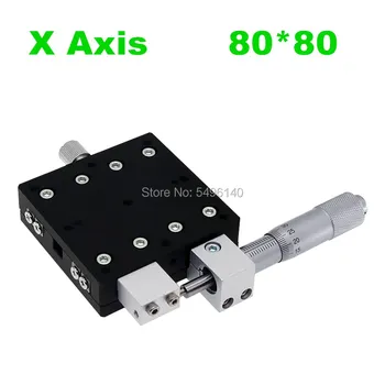 X Axis 80x80mm Trimming Platform Manual Linear Stages Bearing Tuning Sliding Table X80-L X80-C X80-R Cross Rail
X Axis 80x80mm Trimming Platform Manual Linear Stages Bearing Tuning Sliding Table X80-L X80-C X80-R Cross Rail