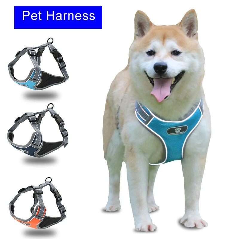 Wholesale Dog Harness For Medium and Large Dog Chest Strap Explosion-Proof Vest Type Reflective Breathable Mesh Dog Harnesses
Wholesale Dog Harness For Medium and Large Dog Chest Strap Explosion-Proof Vest Type Reflective Breathable Mesh Dog Harnesses