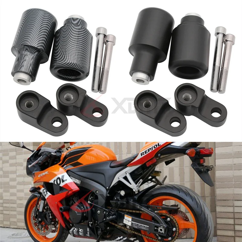 Frame Sliders Crash Protectors Honda Hornet CB600//S//F CBF 600 2007-2011 No Cut