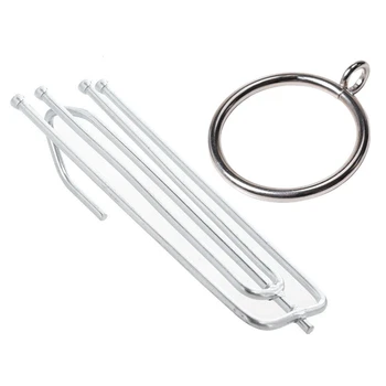 30Pcs 45Mm Inner Diameter Metal Drapery Eyelet Rings & 25Pcs Stainless Steel Drapery Curtain 4 Prongs Hook, 7Cm Length
30Pcs 45Mm Inner Diameter Metal Drapery Eyelet Rings & 25Pcs Stainless Steel Drapery Curtain 4 Prongs Hook, 7Cm Length