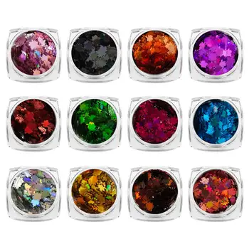 Colorful Nail Art Sequins Autumn Maple Leaf Snowflake Shape Shiny Glitter Nail Flakes for DIY Nail Beauty Design Decorations
Colorful Nail Art Sequins Autumn Maple Leaf Snowflake Shape Shiny Glitter Nail Flakes for DIY Nail Beauty Design Decorations