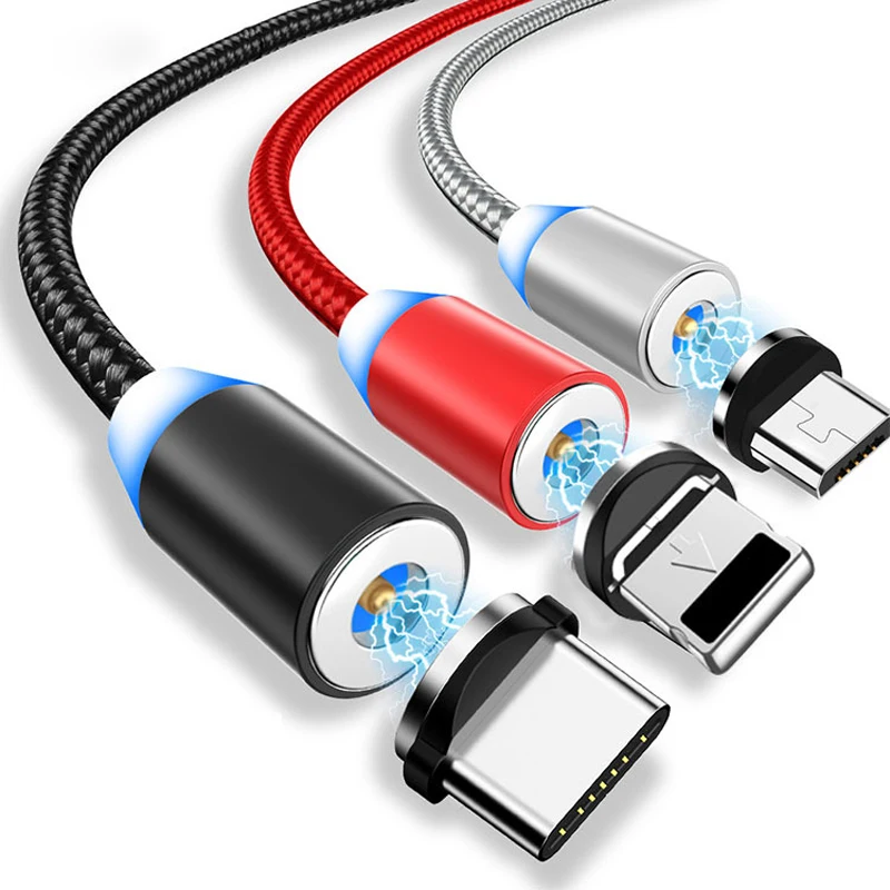 Magnetic USB Cable Micro usb Type C Fast Charging 1 M 2M Magnet Charger cable For iphone 11 Xs XR Xiaomi Mobile Phone Cord Wire
Magnetic USB Cable Micro usb Type C Fast Charging 1 M 2M Magnet Charger cable For iphone 11 Xs XR Xiaomi Mobile Phone Cord Wire