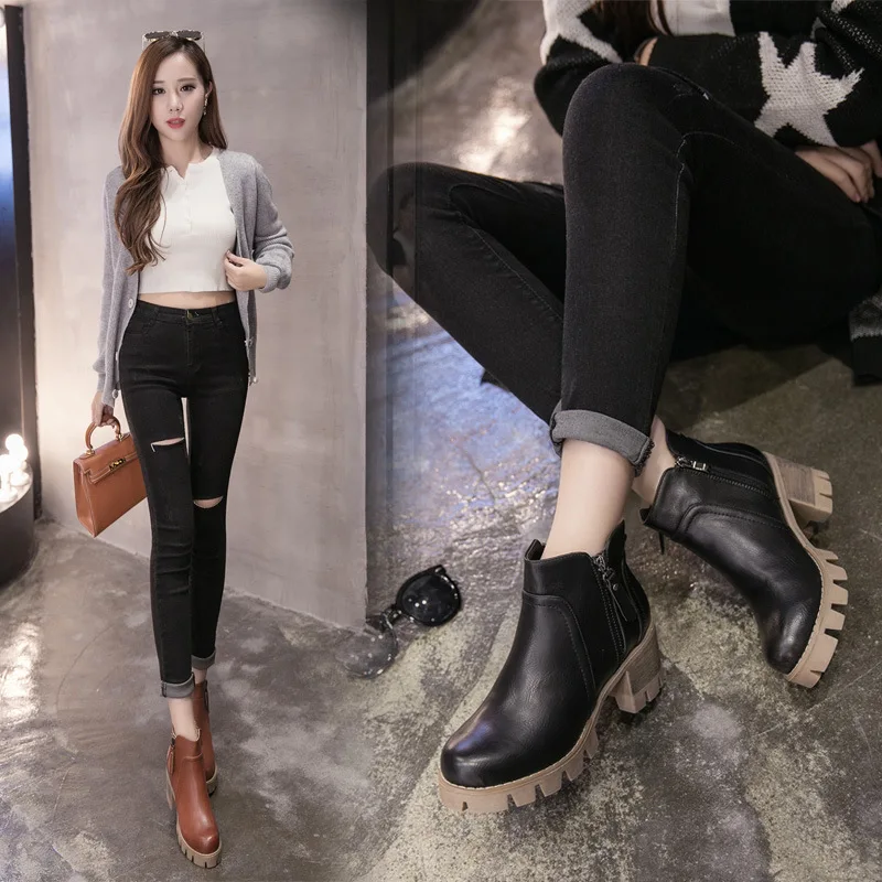 Round Toe Microfiber Fashion Women Ankle Boots High Platform Solid Vintage Chelsea Boots Square Heel Zip Casual Big Size Shoes
Round Toe Microfiber Fashion Women Ankle Boots High Platform Solid Vintage Chelsea Boots Square Heel Zip Casual Big Size Shoes