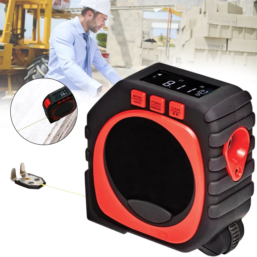 Digital Tape Measure 3-In-1 Measuring Tape Precise Measurement Tool Multifunctional Laser Distance Meter LCD Digital Display
Digital Tape Measure 3-In-1 Measuring Tape Precise Measurement Tool Multifunctional Laser Distance Meter LCD Digital Display