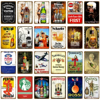 Vintage Vector Whiskey Poster Beer Plaque Peroni Vintage Metal Tin Signs Pub Bar Casino Wall Decorative Plates YJ161
Vintage Vector Whiskey Poster Beer Plaque Peroni Vintage Metal Tin Signs Pub Bar Casino Wall Decorative Plates YJ161