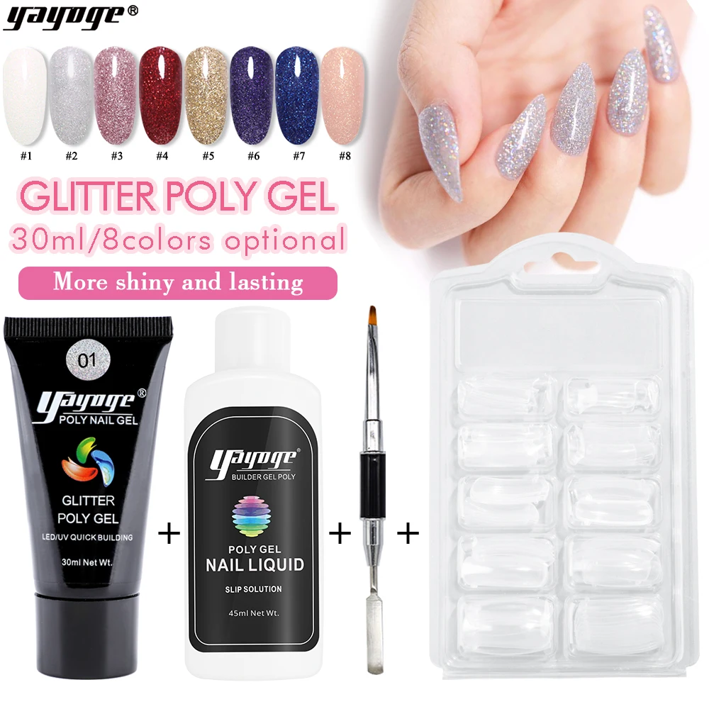 Yayoge 4pcs/Set Poly Nail Gel Finger Quick Building Kit LED UV Gel Polish For Nail Extensions Acrylic Gel Manicure Nail Art
Yayoge 4pcs/Set Poly Nail Gel Finger Quick Building Kit LED UV Gel Polish For Nail Extensions Acrylic Gel Manicure Nail Art