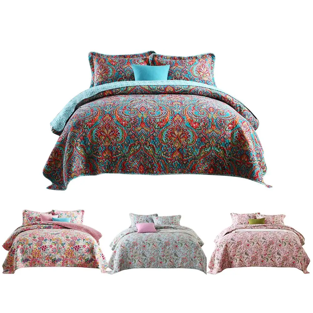 3pcs/set Cotton Bedspread Quilt Sets Floral Pattern Coverlet Sofa Blanket Beddings For Home Hotel Bed Sofa Supplies
3pcs/set Cotton Bedspread Quilt Sets Floral Pattern Coverlet Sofa Blanket Beddings For Home Hotel Bed Sofa Supplies