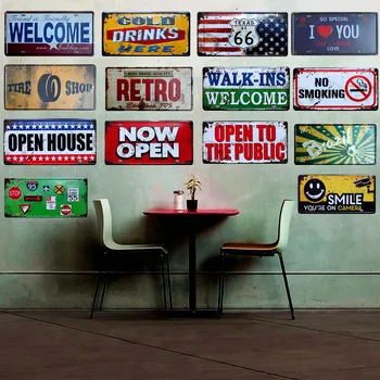 22 styles Creative Logo Vintage Metal Car Plate Beer Plaque Bar Pub Garage Wall Home Decor Retro Decorative License Plat 15X30CM
22 styles Creative Logo Vintage Metal Car Plate Beer Plaque Bar Pub Garage Wall Home Decor Retro Decorative License Plat 15X30CM