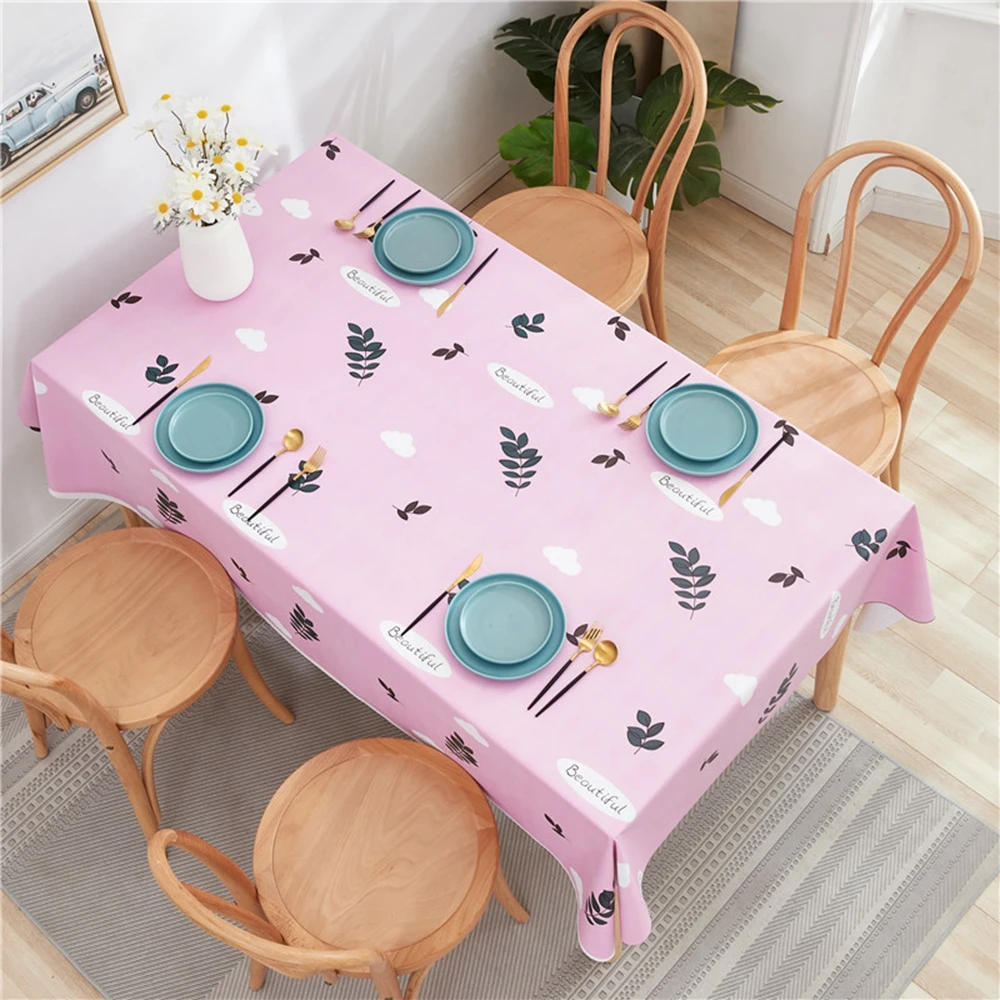 Pink Leaves Silicone Rectangular Tablecloths for Table Cloth Waterproof Oilcloth Decor Cover Anti-stain PVC Tablecloth
Pink Leaves Silicone Rectangular Tablecloths for Table Cloth Waterproof Oilcloth Decor Cover Anti-stain PVC Tablecloth