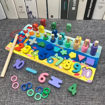 2 in 1 Creative Wooden Children Numbers Match Fishing Logarithm Board Digital Teaching Puzzle Kid Early Educational Toys
2 in 1 Creative Wooden Children Numbers Match Fishing Logarithm Board Digital Teaching Puzzle Kid Early Educational Toys