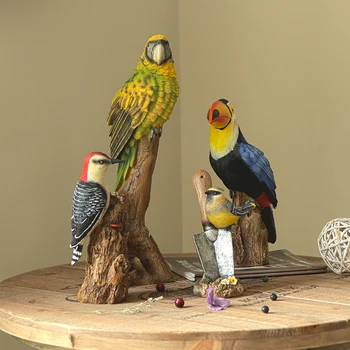 Parrot Bird Standing On A Withered Tree Figurines Animal Parrot Model Ornament Christmas Gift For Home Wedding Decor Crafts Gift
Parrot Bird Standing On A Withered Tree Figurines Animal Parrot Model Ornament Christmas Gift For Home Wedding Decor Crafts Gift