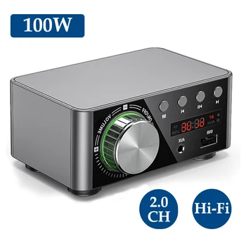 HIFI Bluetooth 5.0 Digital Power Audio Amplifier board 50WX2 Stereo AMP Amplificador USB TF Card Player For Home Theater
HIFI Bluetooth 5.0 Digital Power Audio Amplifier board 50WX2 Stereo AMP Amplificador USB TF Card Player For Home Theater