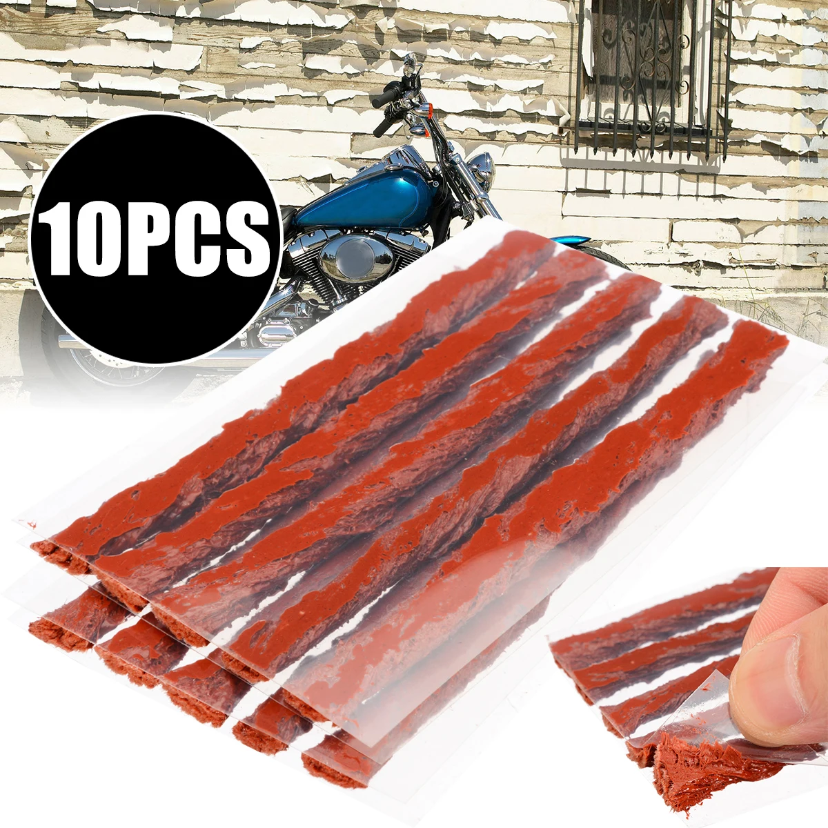 New Arrival 10pcs Car Motorcycle Tire Tyre Puncture Repair Rubber Strip Tubeless for Tyre Puncture Emergency Bike Repairing
New Arrival 10pcs Car Motorcycle Tire Tyre Puncture Repair Rubber Strip Tubeless for Tyre Puncture Emergency Bike Repairing