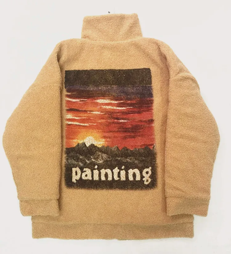 Printed Hand-painted Men's Sunset Thick Hoodie Teddy Jacket Cotton Long-sleeved Hip Hop Fleece Riverdale Jacket Mens Clothing
Printed Hand-painted Men's Sunset Thick Hoodie Teddy Jacket Cotton Long-sleeved Hip Hop Fleece Riverdale Jacket Mens Clothing