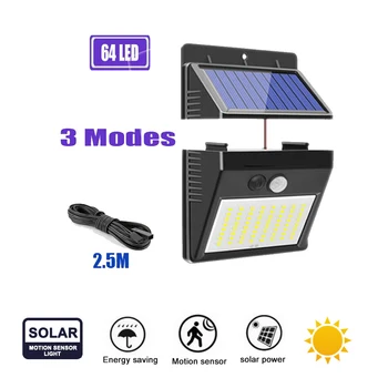 64/30 LEDs light PIR Motion Sensor Outdoor Waterproof Solar Powered lamp Waterproof Wall for Garden Yard Path Decorationoptional 
64/30 LEDs light PIR Motion Sensor Outdoor Waterproof Solar Powered lamp Waterproof Wall for Garden Yard Path Decorationoptional