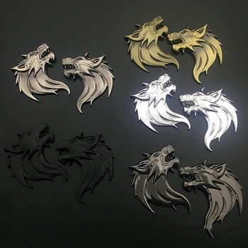 3D Wolf Head Pattern SOLID Metal Car Motorcycle Sticker Decal Emblem Badge Black,Gold,Silver MYCT-43
3D Wolf Head Pattern SOLID Metal Car Motorcycle Sticker Decal Emblem Badge Black,Gold,Silver MYCT-43