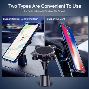 Magnetic suction car wireless charger bracket 360° rotation suitable for wireless charging equipment universal wireless charger
Magnetic suction car wireless charger bracket 360° rotation suitable for wireless charging equipment universal wireless charger