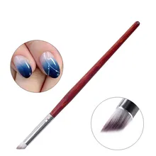 1 Pcs Professional Nail Art Escova Manicure Gel Polonês Escova Cor Gradual Blooming Prego Desenho da Pena(China)