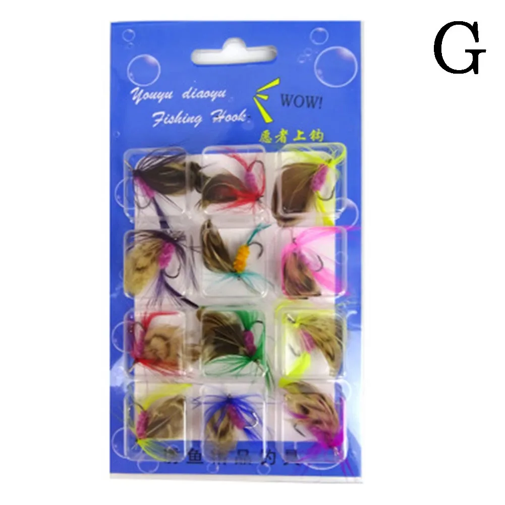 Motyl Muchy Fly - 12 sztuk/partia, 20mm, sztuczne przynęty wędkarskie Spinnerbait Pesca - Wianko - 4