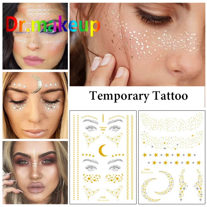 Dr.makeup Professional Fashion Colorful Star Tattoo Women Waterproof Temporary Tattoo Sticker Body Art Makeup Tool Accessories
Dr.makeup Professional Fashion Colorful Star Tattoo Women Waterproof Temporary Tattoo Sticker Body Art Makeup Tool Accessories