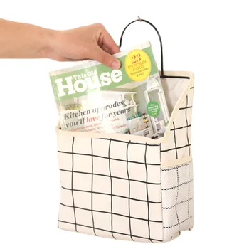 Wall-Mounted Storage Bag Wrought Iron Animal Plaid Printed Square Fabric Bag for Bedside Dormitory
Wall-Mounted Storage Bag Wrought Iron Animal Plaid Printed Square Fabric Bag for Bedside Dormitory